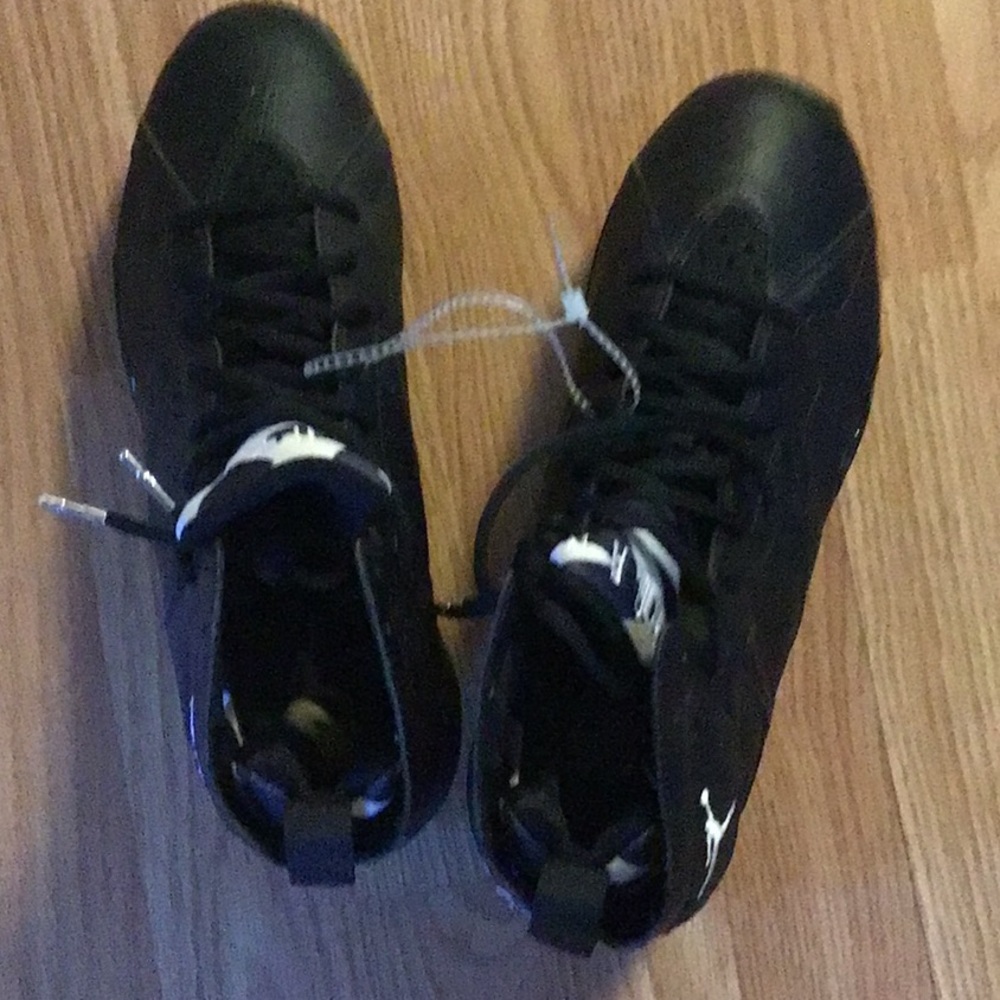 Nike air Jordan baseball metal cleats black/white
